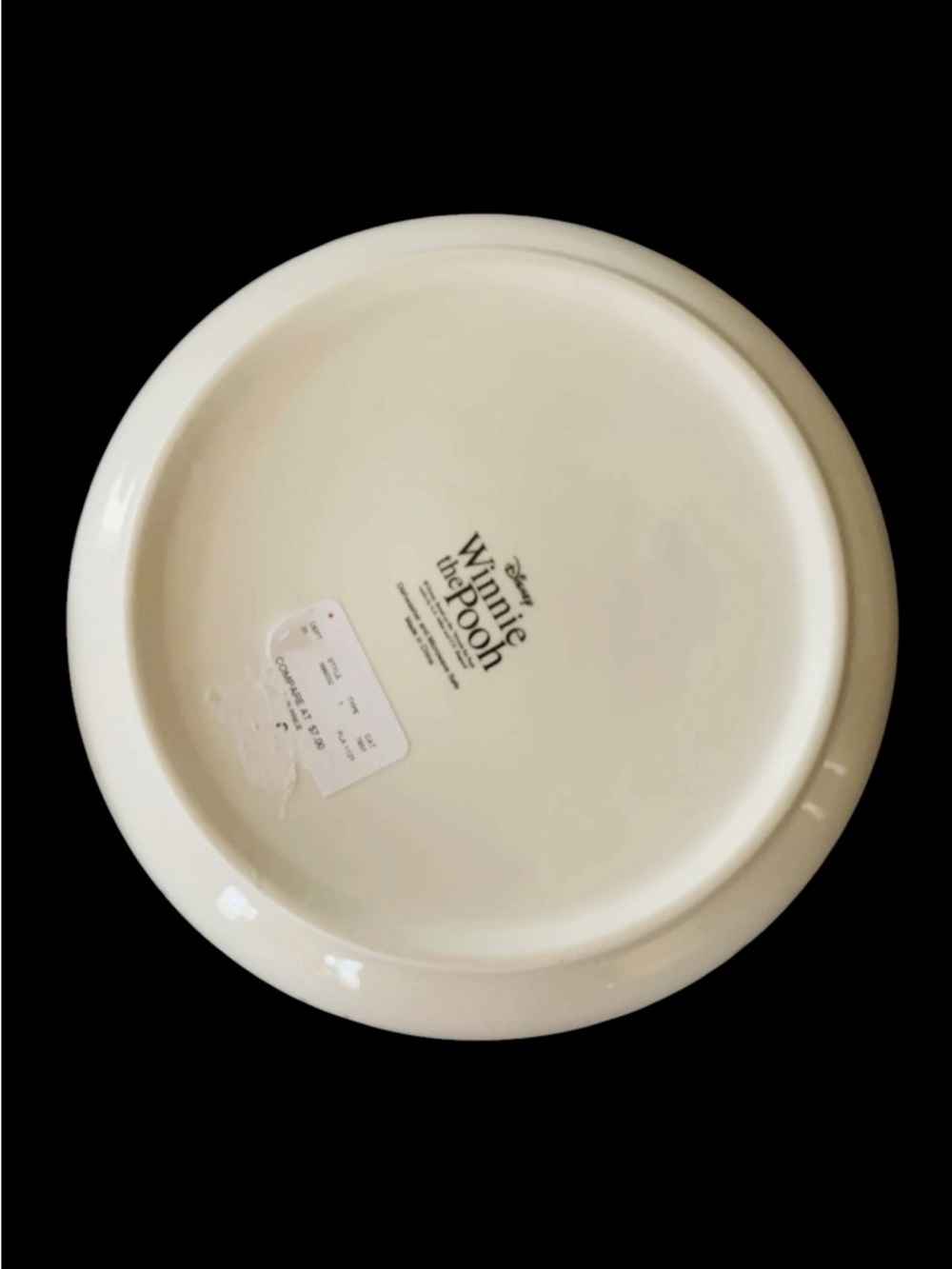DISNEY Winnie the Pooh Piglet Tigger Christmas Pasta Dinner Bowl 8 1/2" NEW - Picture 2 of 2